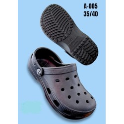 CALZADO CONFORT B4X  UNISEX CON RESPIRADORES AL PIE NEGROS