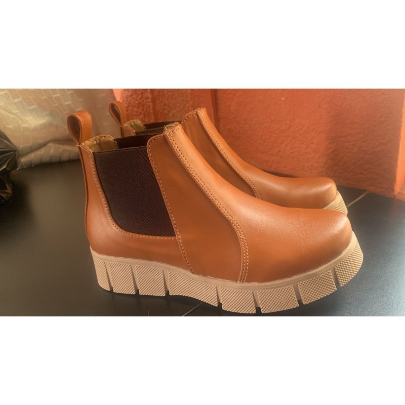 Bota plataforma cuero Gena del 35 al 39