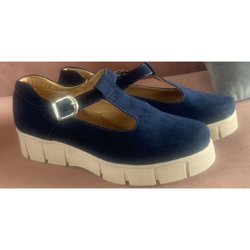 Calzado dama T Strap NAVY del 35 al 39